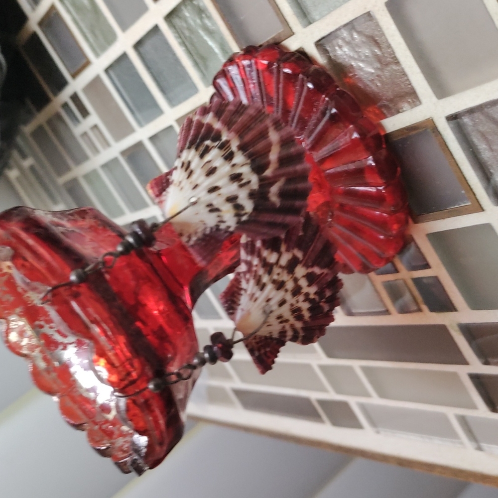 Artsian Atlantic Calico Scallop earrings